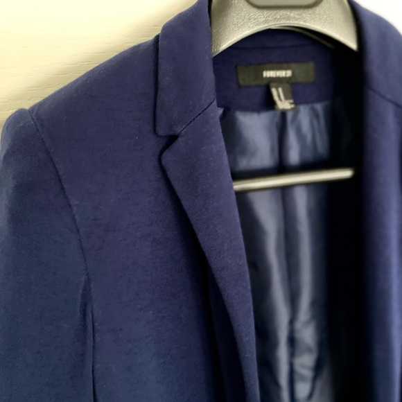 Forever 21 | Classic Blue Boyfriend Blazer - Picture 5 of 13
